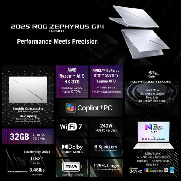 Laptop-ASUS-ROG-Zephyrus-G14-AMD-Ryzen-AI-9-Series-300-32GB-RAM-1TB-SSD-14-NVIDIA-GeForce-RTX-5070-Ti-Platinum-White