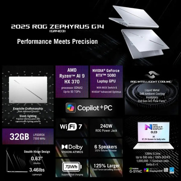 Laptop-ASUS-ROG-Zephyrus-G14-AMD-Ryzen-AI-9-Series-300-32GB-RAM-2TB-SSD-14-NVIDIA-GeForce-RTX-5080-Platinum-White