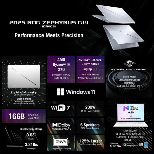 Laptop-ASUS-ROG-Zephyrus-G14-OLED-AMD-Ryzen-9-Series-200-16GB-RAM-1TB-SSD-14-NVIDIA-GeForce-RTX-5060-Platinum-White