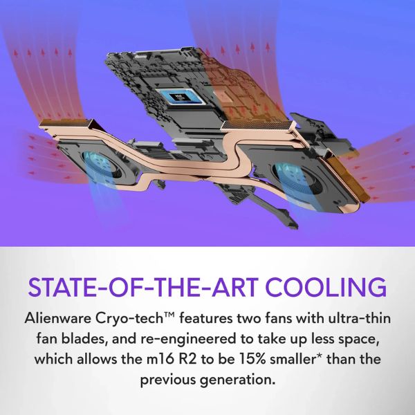 Laptop gaming Alienware m16 R2 QHD+ 240Hz Intel Core Ultra 7 / RTX 4070 / 16GB RAM / 1TB SSD / AWM16-7025BLK-PUS