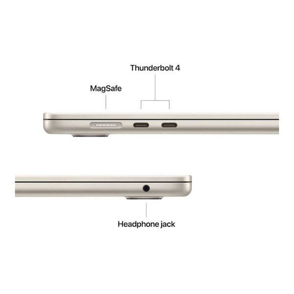 Laptop Apple MacBook Air 15 MDVD4LL/A Pantalla 15.3" Liquid Retina IPS - M5 - 16GB Memoria - 512GB SSD - 10-Core GPU - Starlight