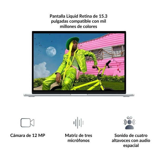 Laptop - Apple - MacBook Air - 15 - Early 2026 - M5 - 10-Core - 16GB - 512GB SSD - GPU 10-Core - Silver - MDV94LLA