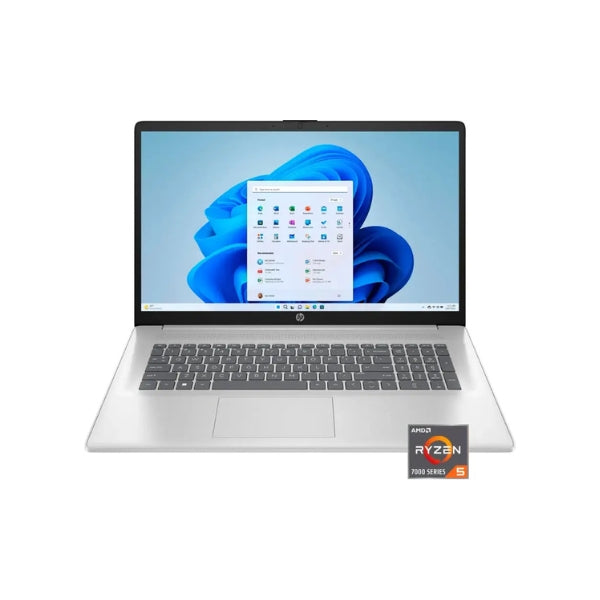 Laptop-HP-AMD-Ryzen-5-7430U-(4,3GHz)-8GB-RAM-512GB-SSD-17,3-AMD-Radeon-Win-11-Home-Natural-Silver