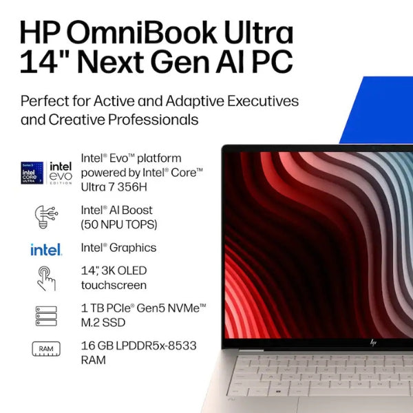 Laptop-HP-OmniBook-Ultra-Copilot+-PC-Touchscreen-Intel-Core-Ultra-7-356H-(4,7GHz)-16GB-RAM-1TB-SSD-14-Intel-Graphics-Windows-11-Home-Silk-Sand