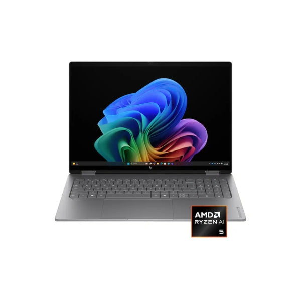 Laptop-HP-OmniBook-X-Flip-Copilot+-PC-2-en-1-AMD-Ryzen-AI-5-430-(4,5GHz)-16GB-RAM-512GB-SSD-16-AMD-Radeon-840M-Windows-11-Home-Meteor-Silver