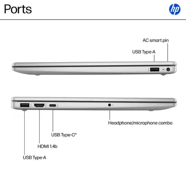 Laptop-HP-Touchscreen-AMD-Ryzen-5-7520U-(4,3GHz)-8GB-RAM-512GB-SSD-15,6-AMD-Radeon-Win-11-Natural-Silver