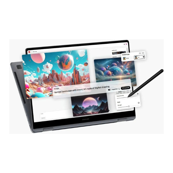 Laptop Samsung Galaxy Book4 Pro 360 2-in-1 Intel Core Ultra 7 16GB RAM 1TB SSD 16" AMOLED Touch-Screen Moonstone Intel Arc