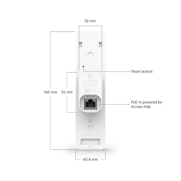 Lector-Ubiquiti-G3-Reader-Pro-NFC-Intercom-Cámara-PoE-Pantalla-Táctil-IP55