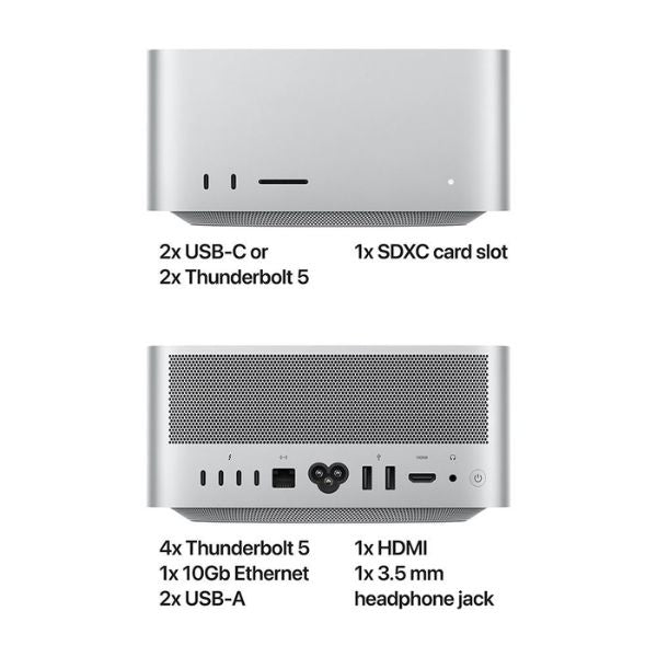 Mac Studio - Apple M4 Max 14-Core CPU - 36GB RAM - 1TB SSD - 32-Core GPU - macOS - Silver - Z1CD0013M