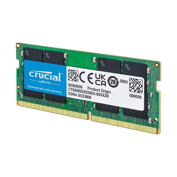Memoria RAM Crucial 64GB (2x32GB) DDR4 3200MHz SODIMM – Para Laptop