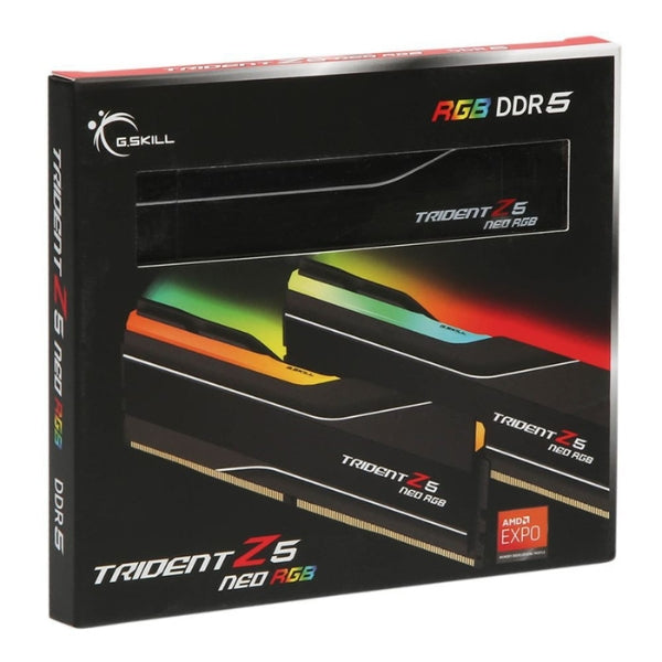 Memoria RAM G.Skill Trident Z5 Neo RGB 64GB (2x32GB) DDR5 6000MHz UDIMM – Para PC – Negro