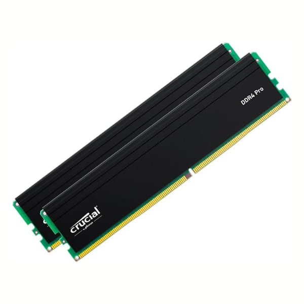 Memoria RAM - Crucial Pro - 64GB (2x32GB) DDR4 3200MHz - CL22 - Para PC - CP2K32G4DFRA32A-diagonal