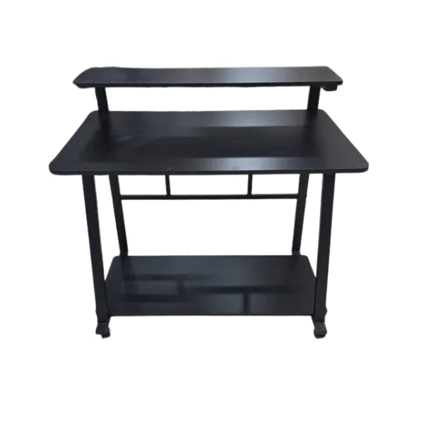 Mesa - Oficina - Aroa - Omega Station - AR-OT002BK - 90x55x89CM - Con - Ruedas - Negro