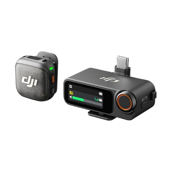 Micrófono-DJI-Mic-3-Sistema-inalámbrico-compacto-para-1-persona-(1-transmisor,-1-receptor)