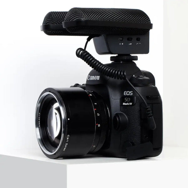 Micrófono-Sennheiser-MKE-440-Compact-Stereo-Shotgun-Microphone-with-3,5mm-Connector-for-Cameras-Black