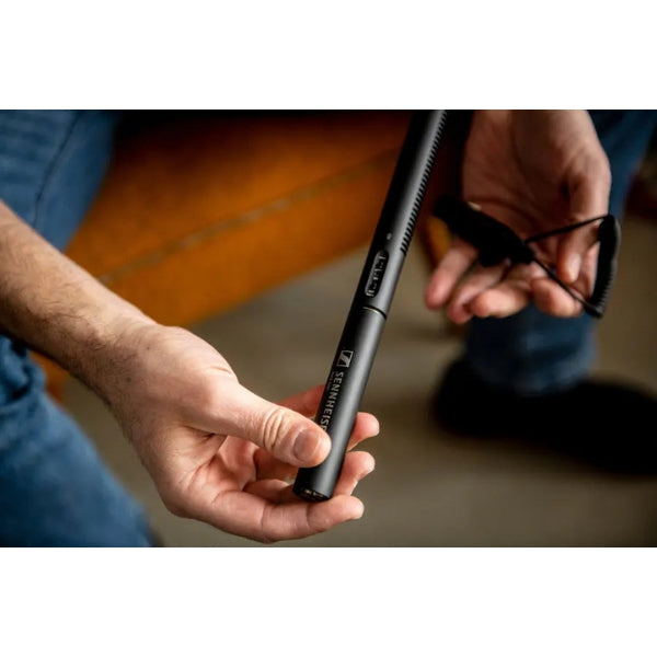 Micrófono-Sennheiser-MKE-600-Camcorder-Shotgun-Microphone-with-Carrying-Case-Shock-Mount-Foam-Windscreen-Black