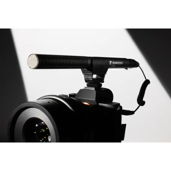 Micrófono-Sennheiser-MKE-600-Camcorder-Shotgun-Microphone-with-Carrying-Case-Shock-Mount-Foam-Windscreen-Black