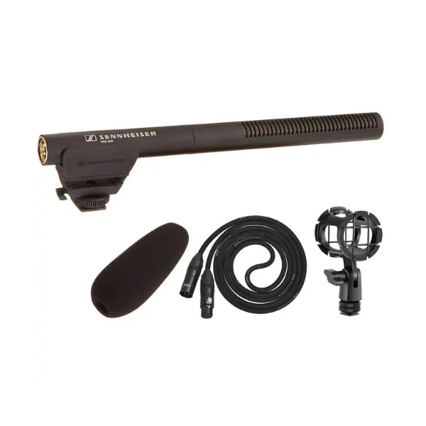 Micrófono-Sennheiser-MKE-600-Kit-de-Micrófono-Shotgun-XLR-para-Video-con-Soporte-Antivibración-Cable-y-Protector-de-Viento-Negro