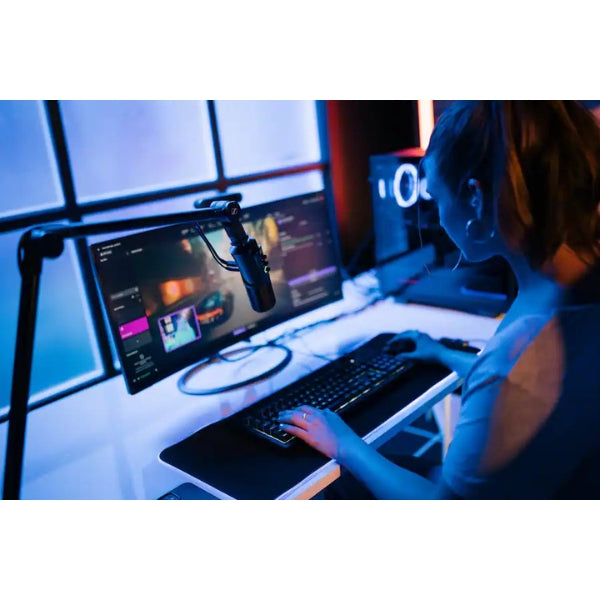 Micrófono Sennheiser Profile USB Microphone Streaming Set with Boom Arm 3 m USB-C Cable & Mic Pouch - Black