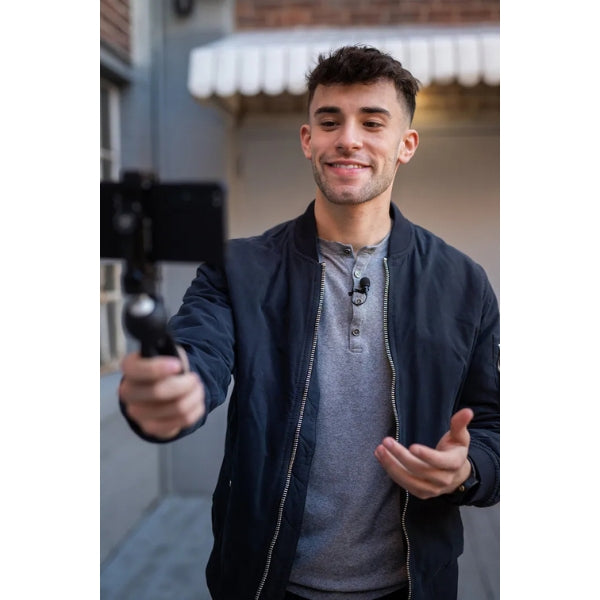 Micrófono-Sennheiser-XS-Lav-USB-C-Mobile-Kit-Omnidirectional-Clip-on-Microphone-with-Smartphone-Clamp-&-Manfrotto-PIXI-Mini-Tripod-Black