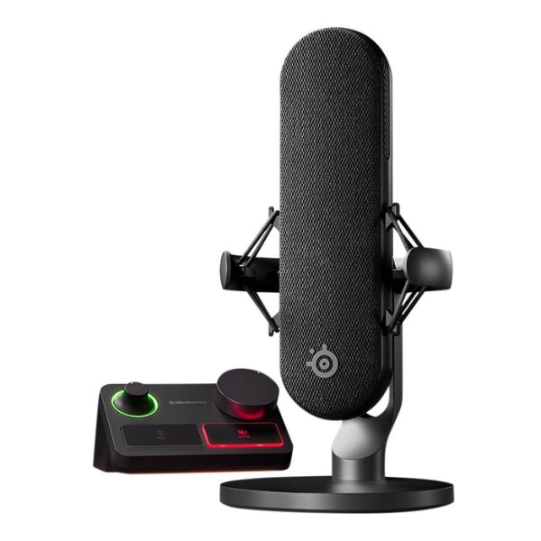 Micrófono - Streaming - SteelSeries - Alias - Pro - XLR - Condensador - con - Interfaz - Cardioide - 48V - Phantom - Power - 61596 - Negro