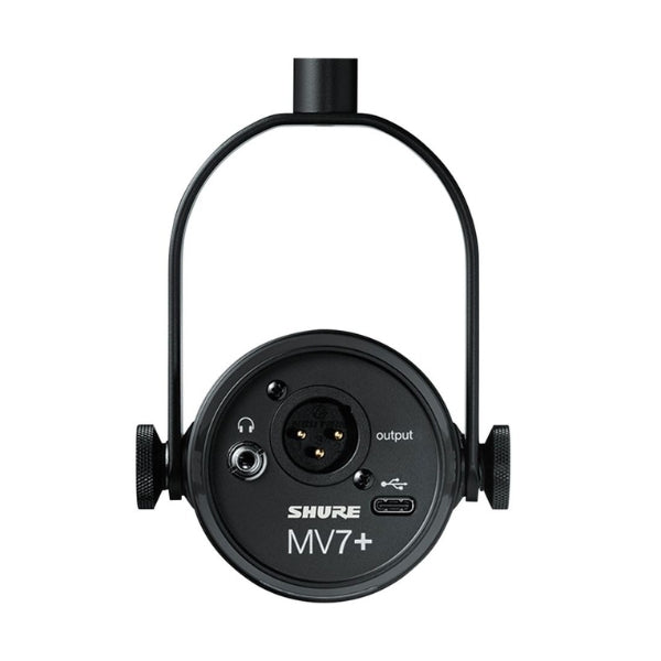 Micrófono-dinámico-Shure-MV7+-para-podcast-Negro