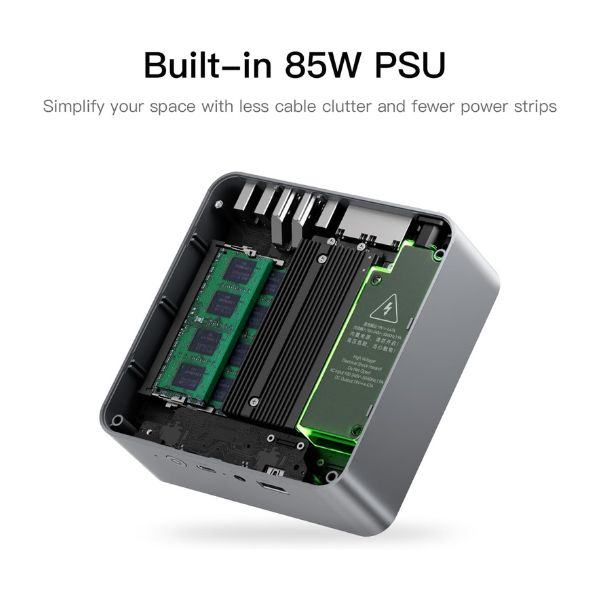 Mini PC Beelink EQi12 – Intel Core i5-1235U – 16 GB DDR4 – 500 GB SSD – Dual HDMI 4K – WiFi 6 – BT 5.2