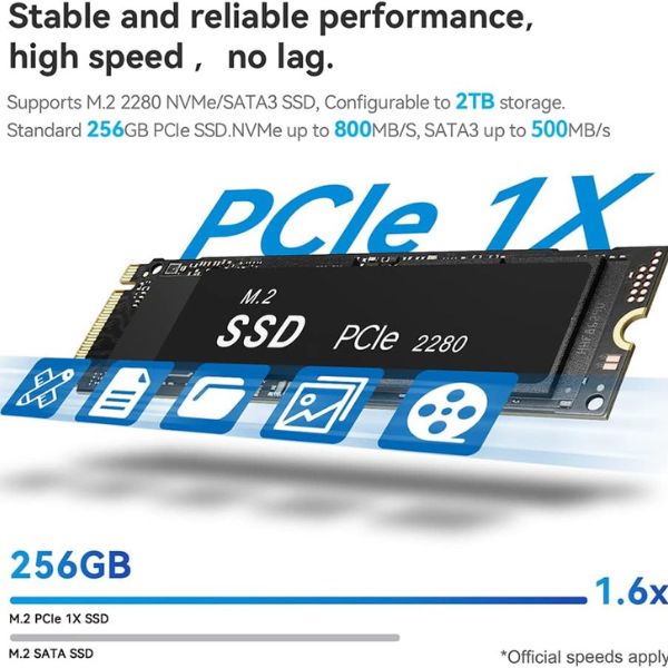 Mini PC Beelink Mini S12 - Intel N95 (12ª generación) - 16GB RAM - 500GB SSD - Dual HDMI 4K UHD - WiFi5 - BT4.2