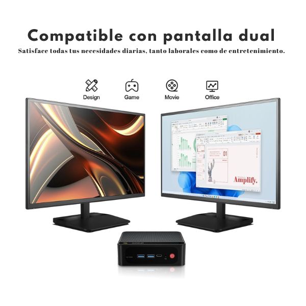 Mini PC Beelink SER5 - AMD Ryzen 5 5500U - 16GB DDR4 - 500GB SSD - AMD Radeon Graphics 7 Núcleos - 4K Dual Display - WiFi 6 - B0CH7X9QHW