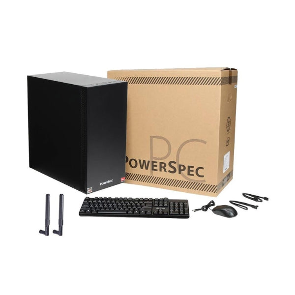 Mini PC PowerSpec B737 AMD Ryzen 7 7700X 7000 Series 32 GB RAM 1 TB SSD B737 WiFi 6 HDMI USB-C LAN