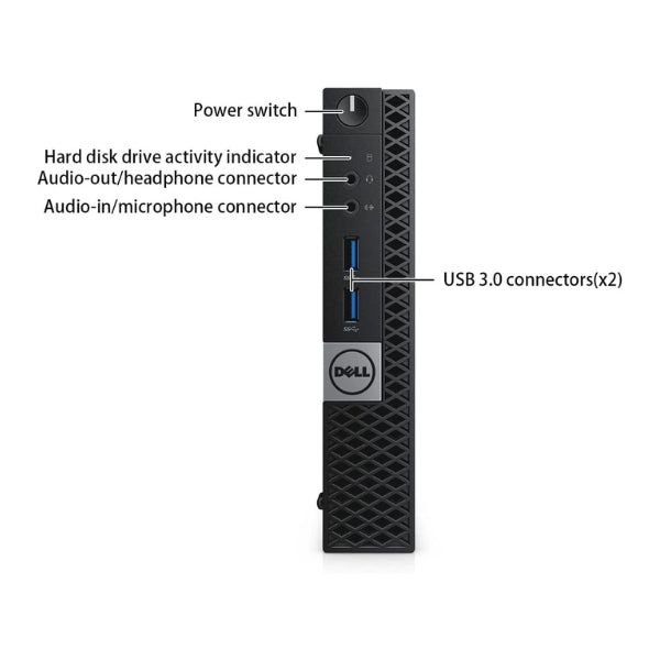 Mini PC - Dell 3040 - Core i5 6ta Gen - 8GB RAM - 256GB SSD - Windows 11 Pro-ejemplo