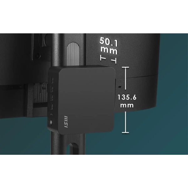 Mini PC - MSI - CUBI Z AI 8M-024BUS-BAR78 - Ryzen 7 / Ryzen 9 - Memoria Max 64GB - Ranuras para 2 SSD (Máx. 4TB) - Soporta hasta 4 monitores 4K - 6 USB - 2 HDMI - 2 USB-C - 2 LAN - AI-Powered