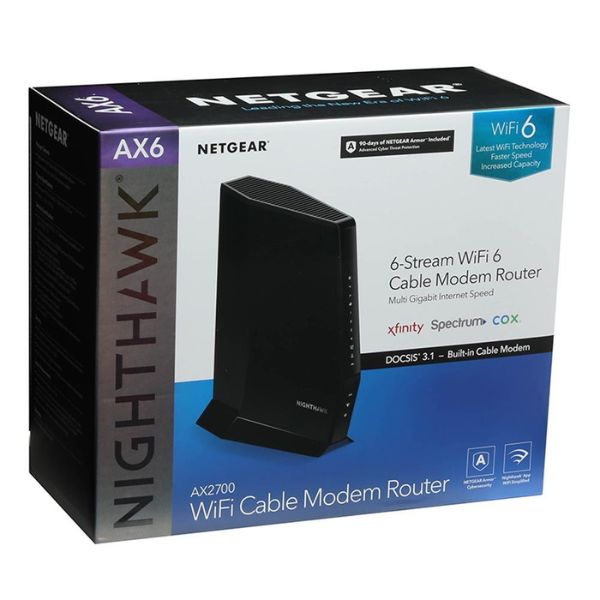 Módem Router NETGEAR Nighthawk AX6 WiFi 6 DOCSIS 3.1 AX5400 – CAX30S-100NAS