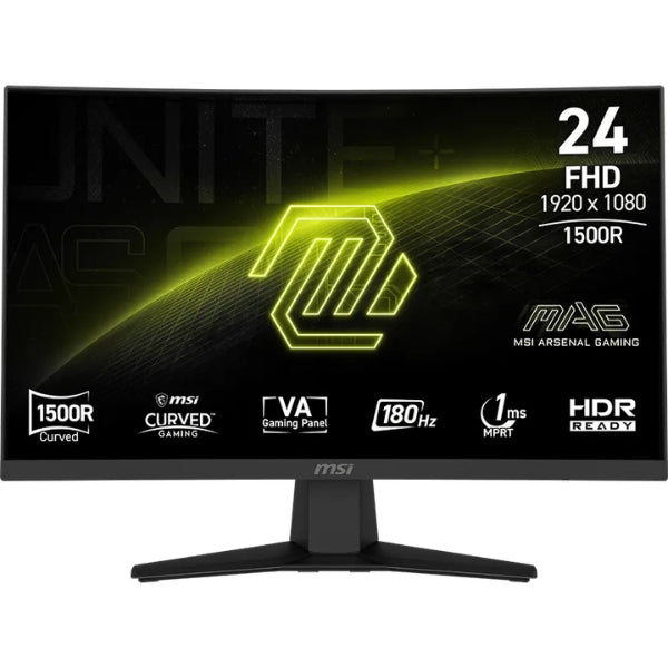 Monitor-Gaming-MSI-MAG244C-24-Curvo1500R-FHD-1920x1080-VA-180Hz-1ms-FreeSync-HDMI-DisplayPort-9S6-3BB31H-030-Negro-Vista_4