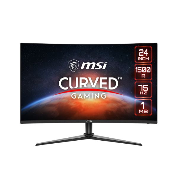 Monitor-MSI-Curved-Gaming-24-FHD-G243CV-1500R-24-Panel-VA-Panel-FHD-Resolution-75HZ-1MS-Response-DisplayPort-_1.2A_-front