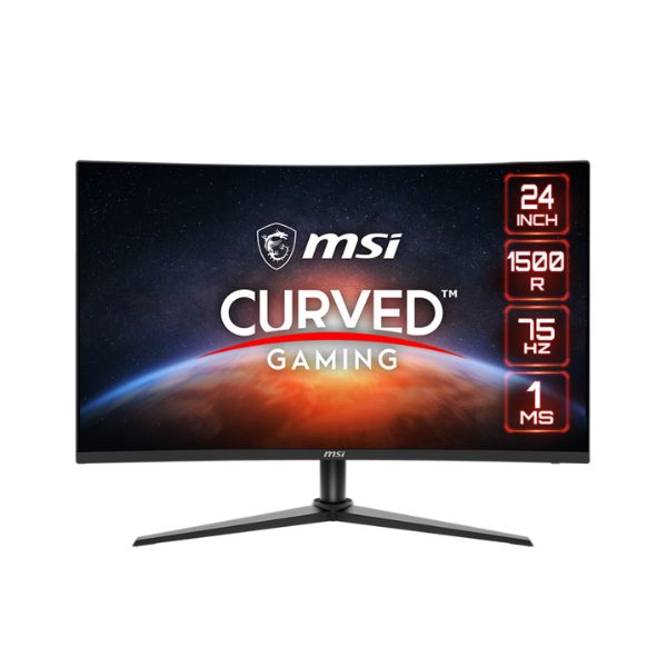 Monitor-MSI-Curved-Gaming-24-FHD-G243CV-1500R-24-Panel-VA-Panel-FHD-Resolution-75HZ-1MS-Response-DisplayPort-_1.2A_-front