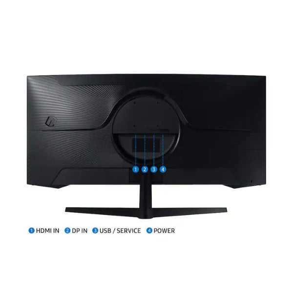 Monitor - Samsung - Odyssey - G5 - 34 - Curvo - WQHD - 165Hz - 1ms - FreeSync - Premium - HDR10 - Negro-puerto