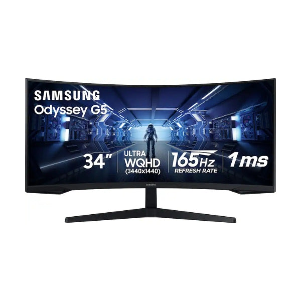 Monitor-Samsung-Odyssey-G5-LC34G55TWWNXZA-34-Curvo-QHD-(3440-x-1440)-LED-165-Hz-Black