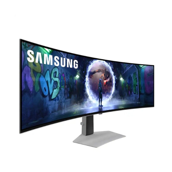 Monitor-Samsung-Odyssey-OLED-G9-G93SD-LS49DG934SNXGO-49-Curvo-Dual-QHD-(5120-x-1440)-OLED-240-Hz-Silver