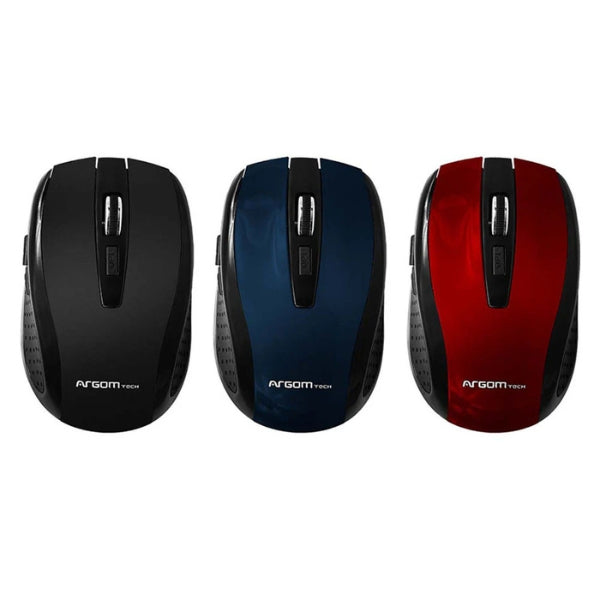 Mouse Argom MS32 - Inalámbrico - 1600DPI - 6 Botones - Negro ARG-MS-0032B