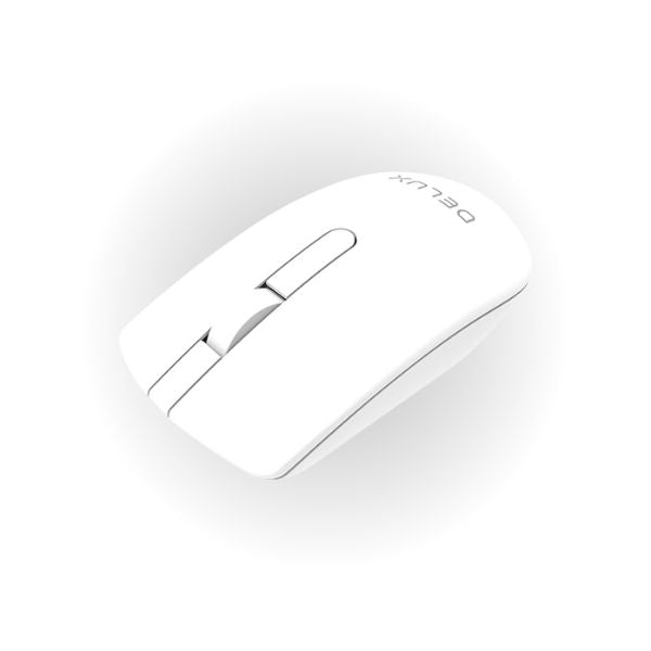 Mouse-Delux-Inalambrico-2.4GHZ-Color-Blanco-M322GX-diagonal