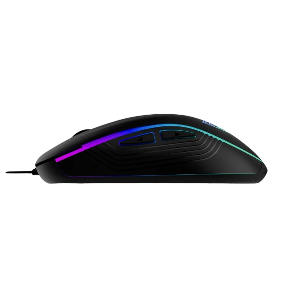 Mouse Gamdias Gaming AURA GS3 3600DPI 6 Botones RGB USB Negro