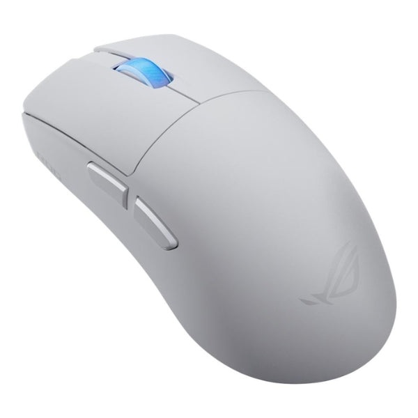 Mouse - Gaming - ASUS - ROG - Harpe - II - Ace - Wireless - Moonlight - White - Inalámbrico - RF - Bluetooth - USB - Óptico - ROG - AimPoint - Pro - 42000 - DPI - 8000Hz - 48g - P723HARPE2ACEW - Blanco