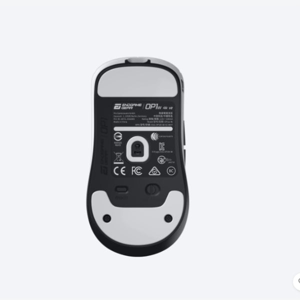 Mouse - Gaming - Endgame - Gear - OP1w - 4K - V2 - Wireless - Blanco - Inalámbrico - RF - Bluetooth - USB - Óptico - PixArt - PAW3950 - 30000 - DPI - 4000Hz - 7 - Botones - OP1W-4K-V2-WHT - Blanco