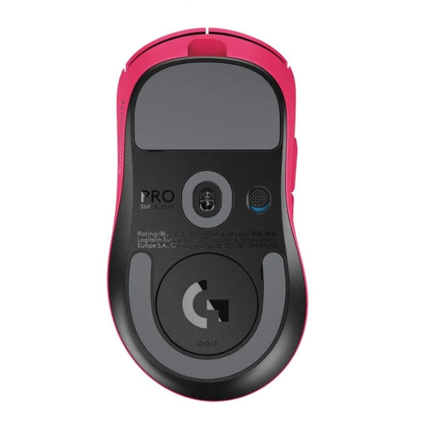 Mouse - Gaming - Logitech - PRO - X - SUPERLIGHT - 2 - DEX - Inalámbrico - Cableado - LIGHTSPEED - HERO - 2 - 32000 - DPI - 5 - Botones - 910-007371 - Magenta