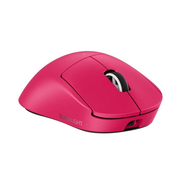 Mouse - Gaming - Logitech - PRO - X - SUPERLIGHT - 2 - DEX - Inalámbrico - Cableado - LIGHTSPEED - HERO - 2 - 32000 - DPI - 5 - Botones - 910-007371 - Magenta
