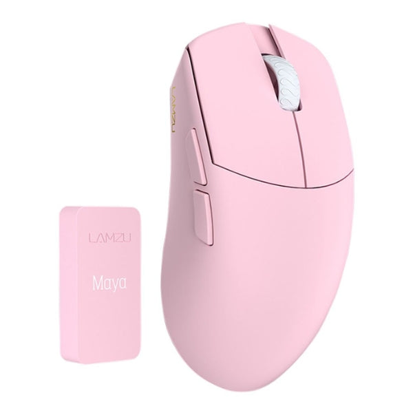 Mouse - Gaming - MAYA - Champion - Edition - Wireless - Light - Pink - Inalámbrico - RF - USB - Óptico - Pixart - 3950 - 30000 - DPI - 8000Hz - 45g - MAYA LIGHT PINK - Rosado