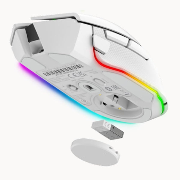 Mouse Gaming Razer Basilisk V3 Pro Wireless 30000DPI RGB - White Edition - RZ01-04620200-R