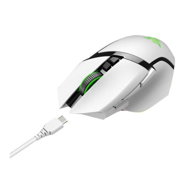Mouse Gaming Razer Basilisk V3 Pro Wireless 30000DPI RGB - White Edition - RZ01-04620200-R