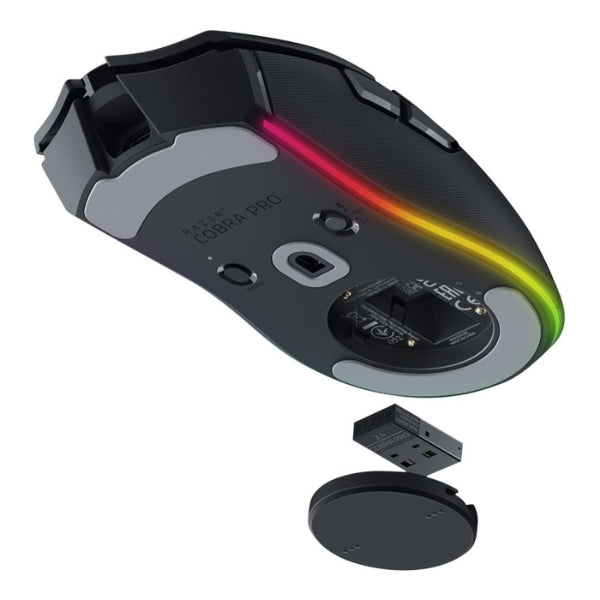 Mouse - Gaming - Razer - Cobra - Pro - Inalámbrico - Cableado - Chroma - RGB - 30000 - DPI - 8 - Botones - RZ01-04660100-R - Negro